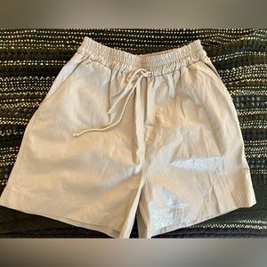 The Frankie Shop faux leather shorts